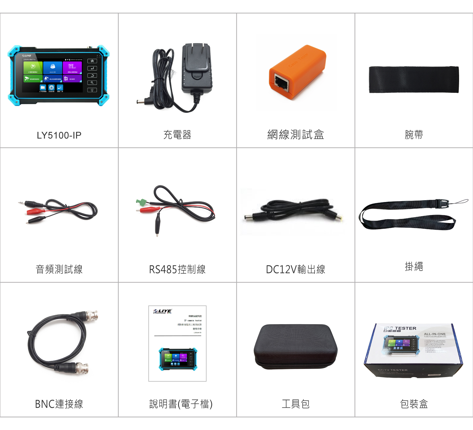 工程寶 秝業系統科技 湛藍五吋工程測試器 LY5100-IP